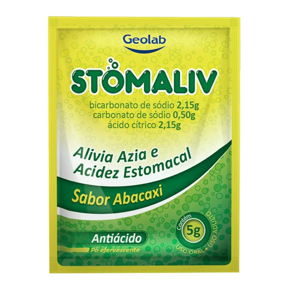 Stomaliv 0,50g/g + 2,15g/g + 2,15g/g Abacaxi 5g