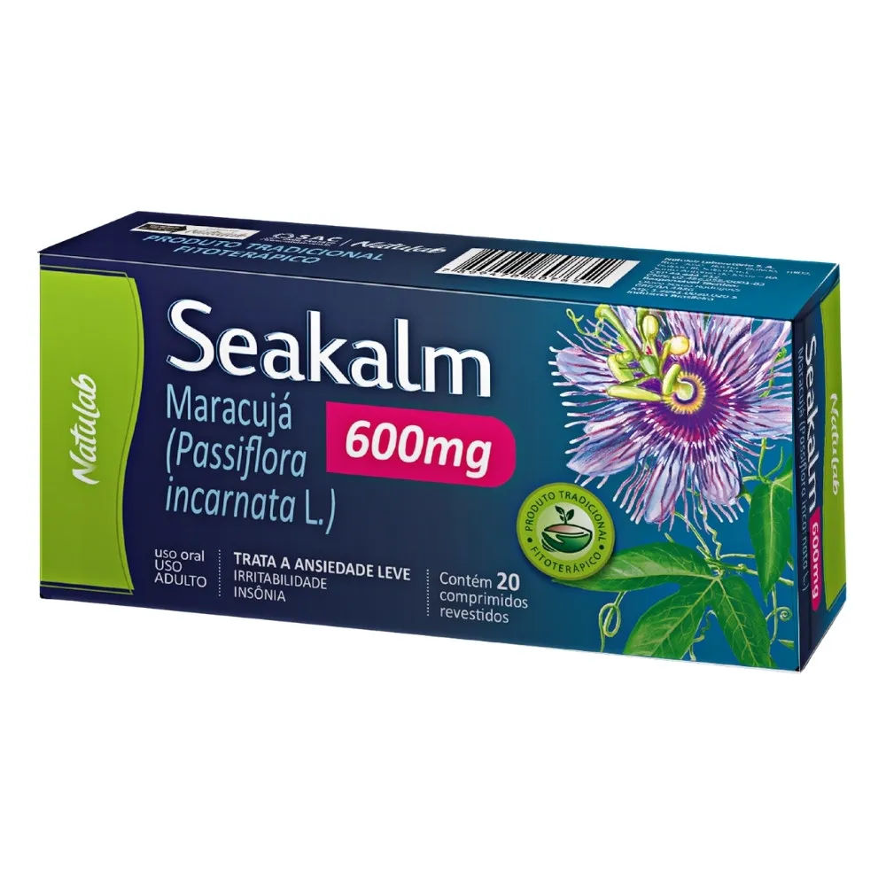 Seakalm 600mg 20 Comprimidos Revestidos Natulab