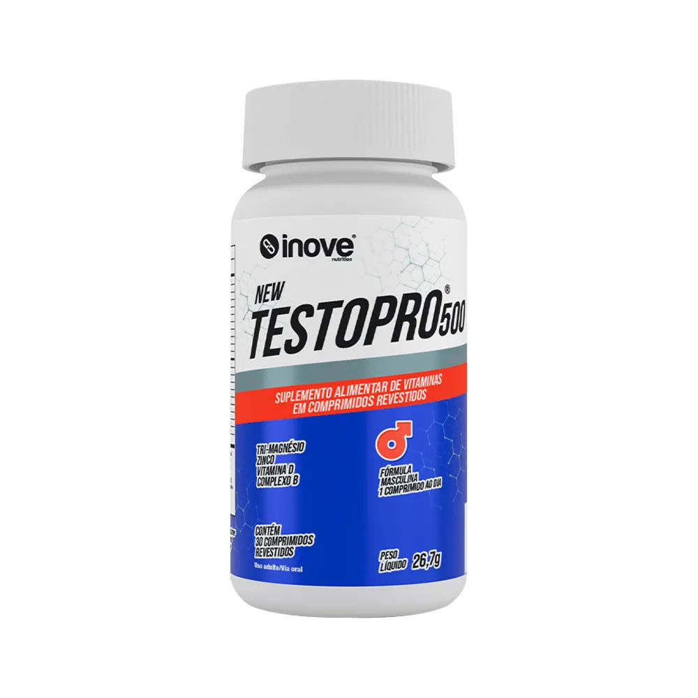 New Testopro 500 Com 30 Comprimidos Revestidos Inove