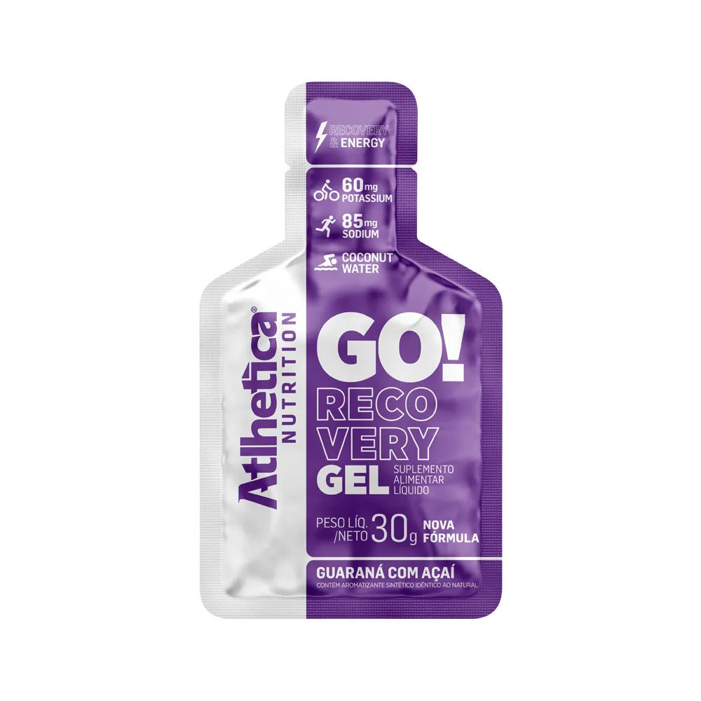 Go! Recovery Gel Atlhetica Nutrition Guaraná Com Açaí Sachê  30g