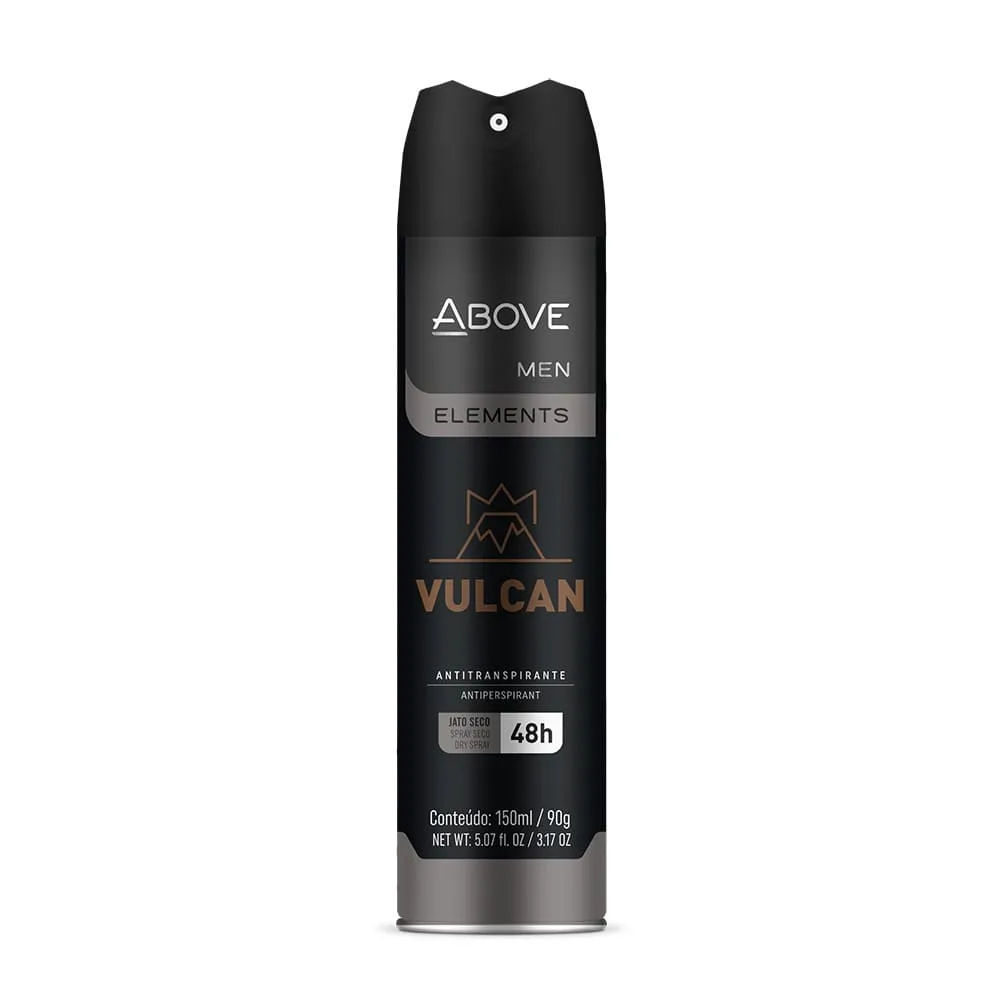 Desodorante Above Masculino Elements Aerossol 150ml Vulcan