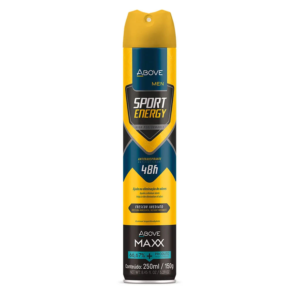 Desodorante Above Men Sport Energy Aerossol 250ml