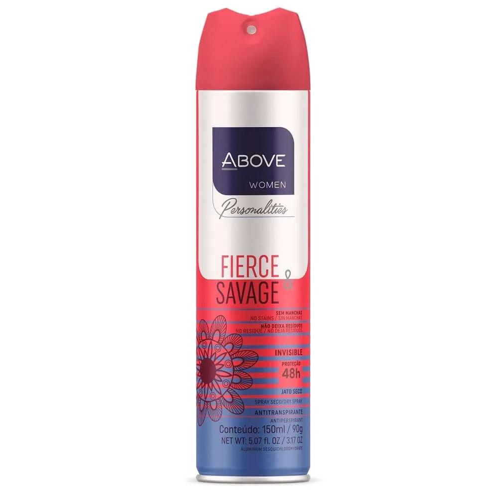 Desodorante Above Feminino Personalities Aero 150ml Fierce/savage