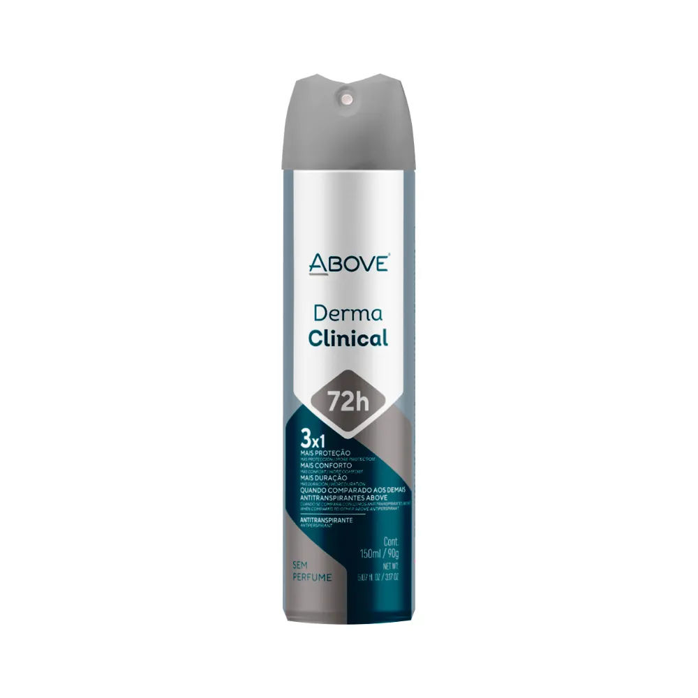 Desodorante Above Unissex Dermaclinical 150ml Aerosol Sem Perfume