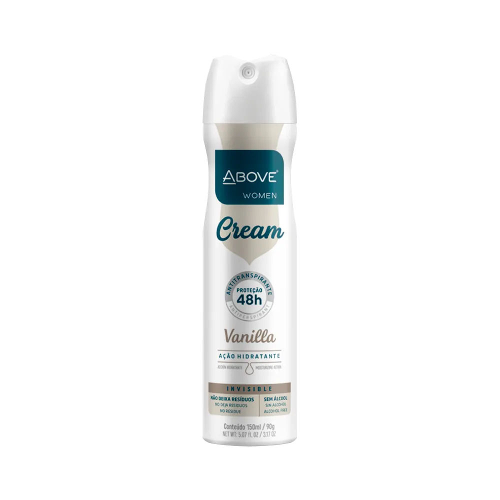 Desodorante Above Feminino Cream 150ml Vanilla