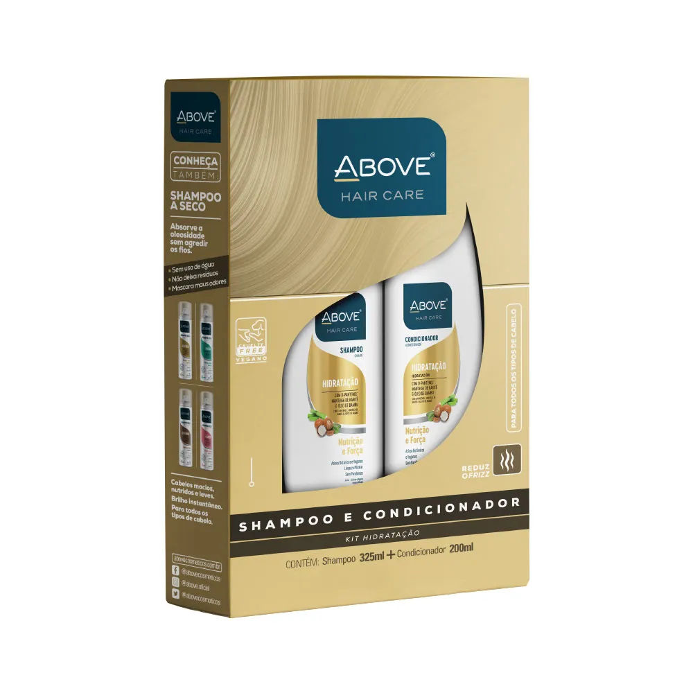Shampoo+condicionador Above Hair Care 325ml+200ml Hidratacao