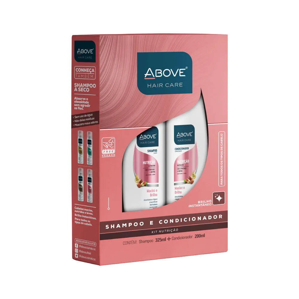 Shampoo+condicionador Above Hair Care 325ml+200ml Nutricao