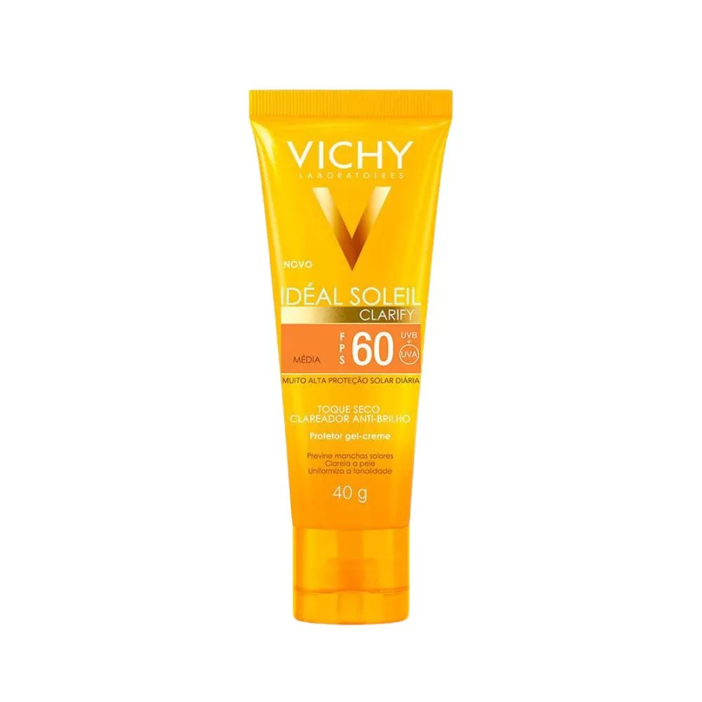 Protetor Solar Vichy Ideal Soleil Clarify Fps 60 Cor Média 40g