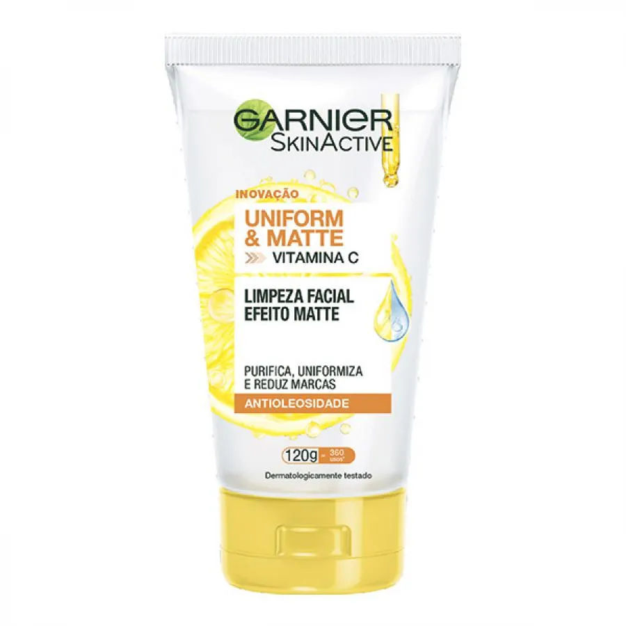 Gel de Limpeza Facial Garnier SkinActive Uniform & Matte 120g