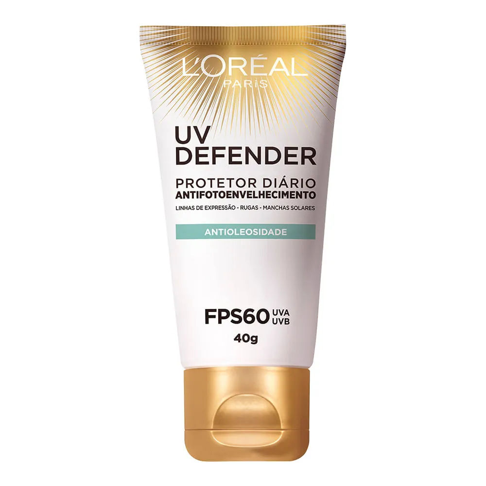 Protetor Solar Loréal Uv Defender Fps60 Antioleosidade 40g