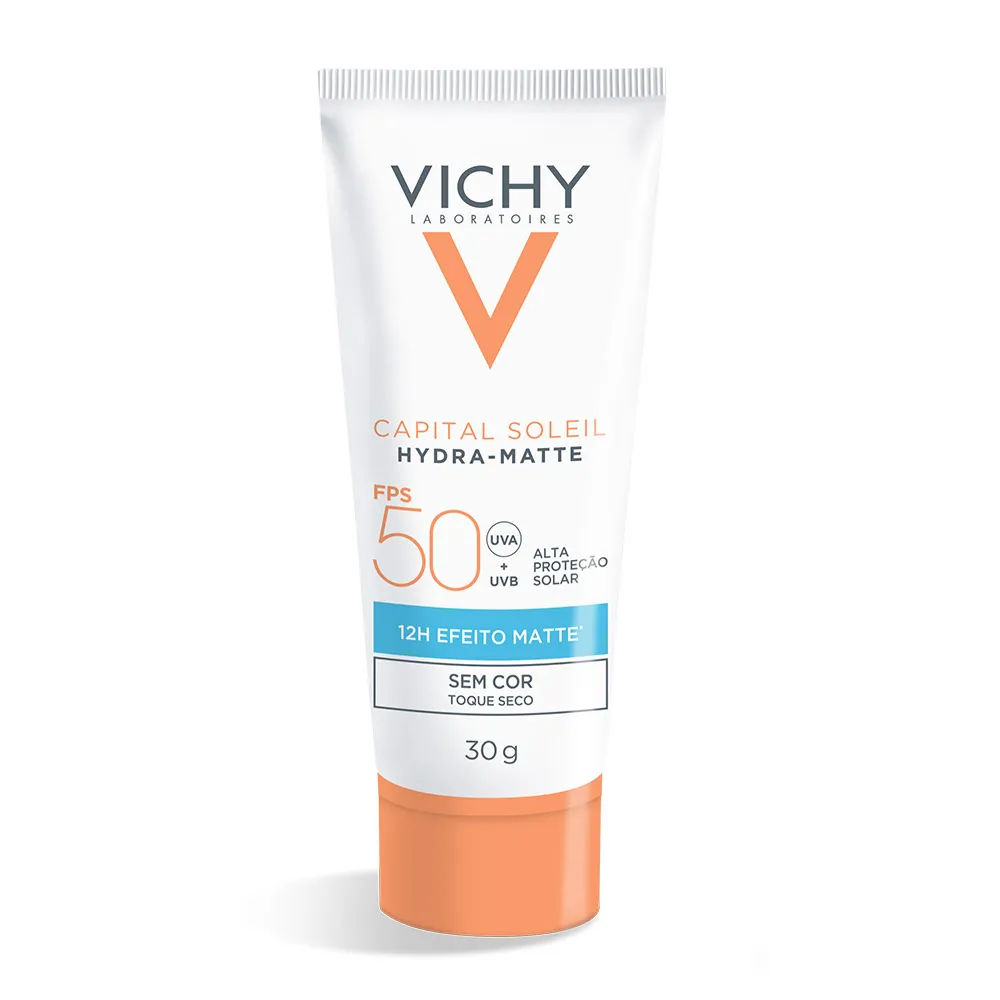 Protetor Solar Sem Cor Vichy Capital Soleil Hydramatte FPS 50 30g