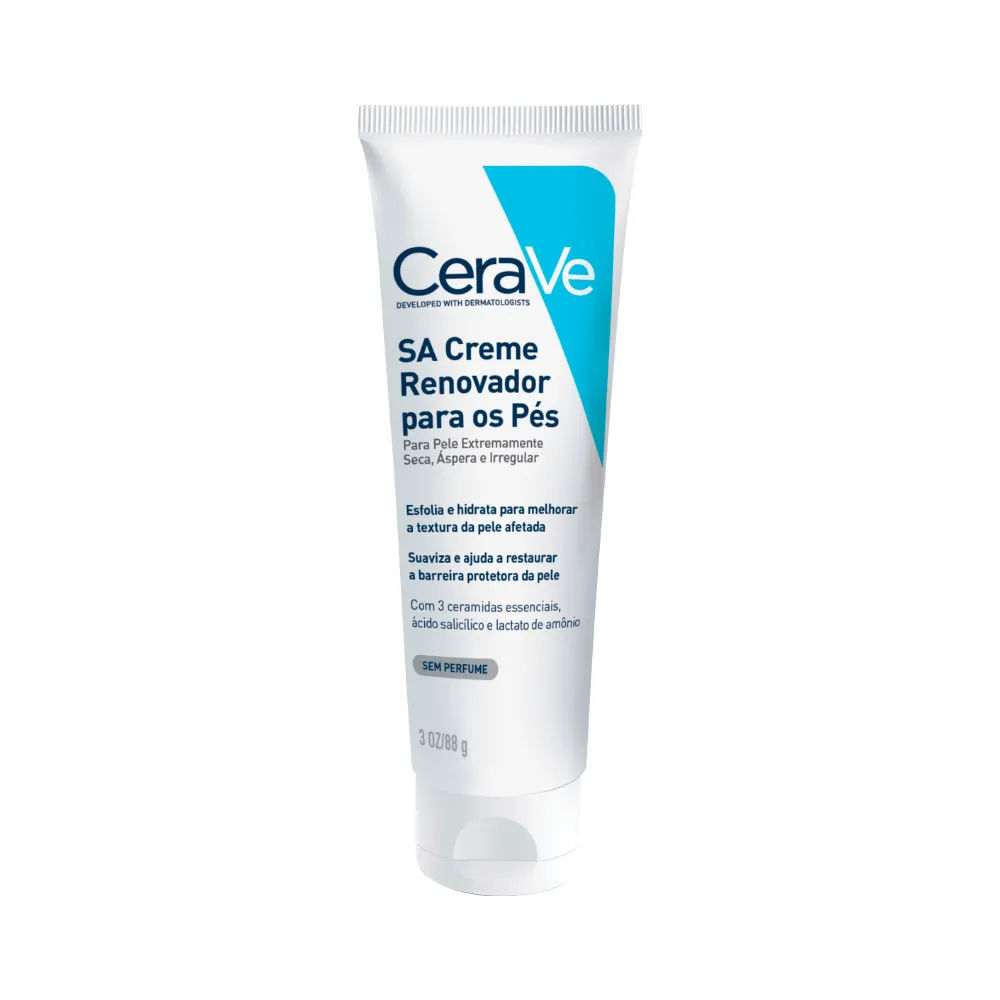 Creme Renovador Para Os Pés CeraVe SA 88g sem perfume