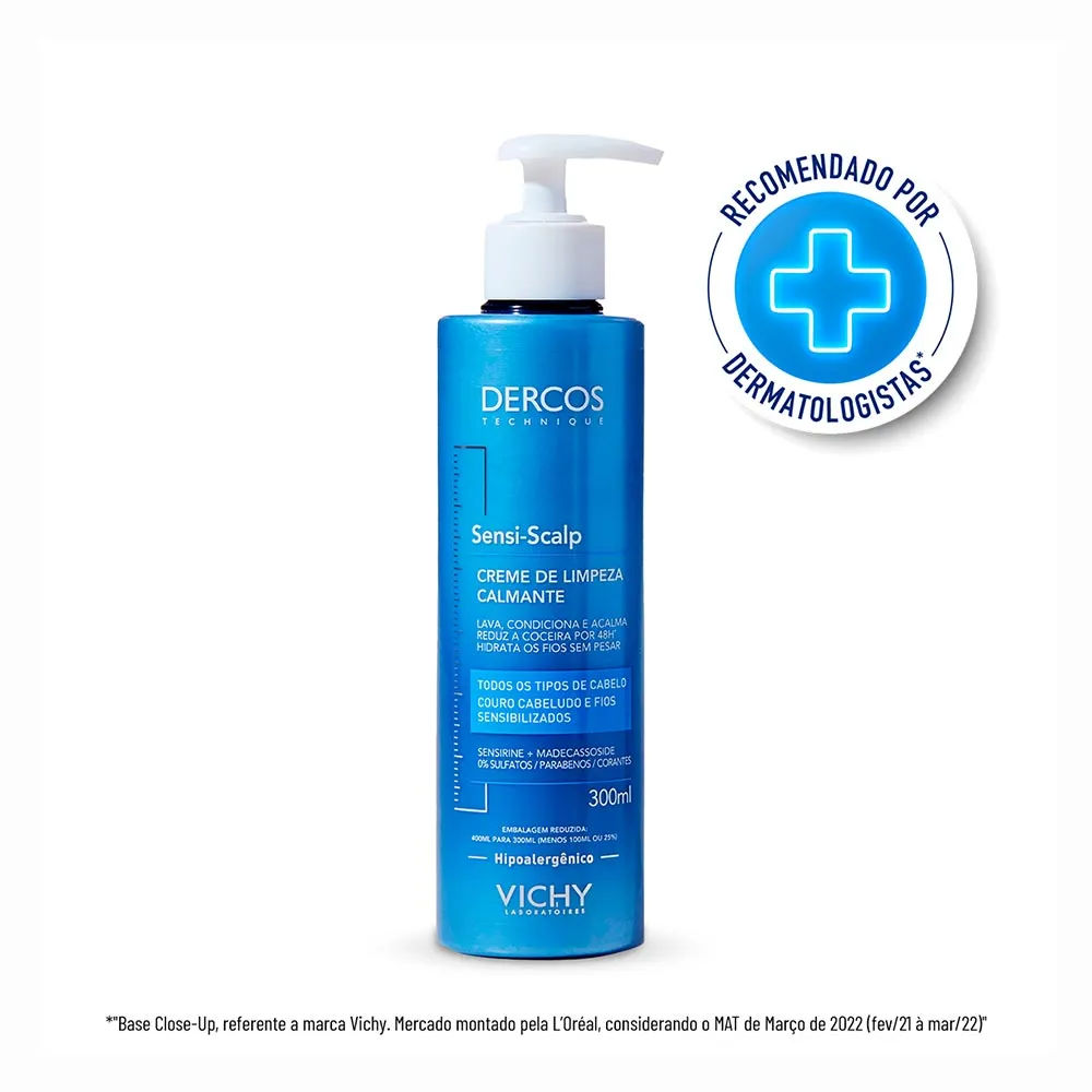 Creme de Limpeza Vichy Dercos Sensi-Scalp 300ml