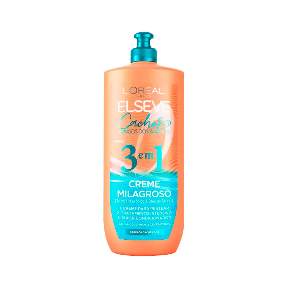 Creme para Cabelos Elseve 500ml Cachos dos Sonhos 3 em 1