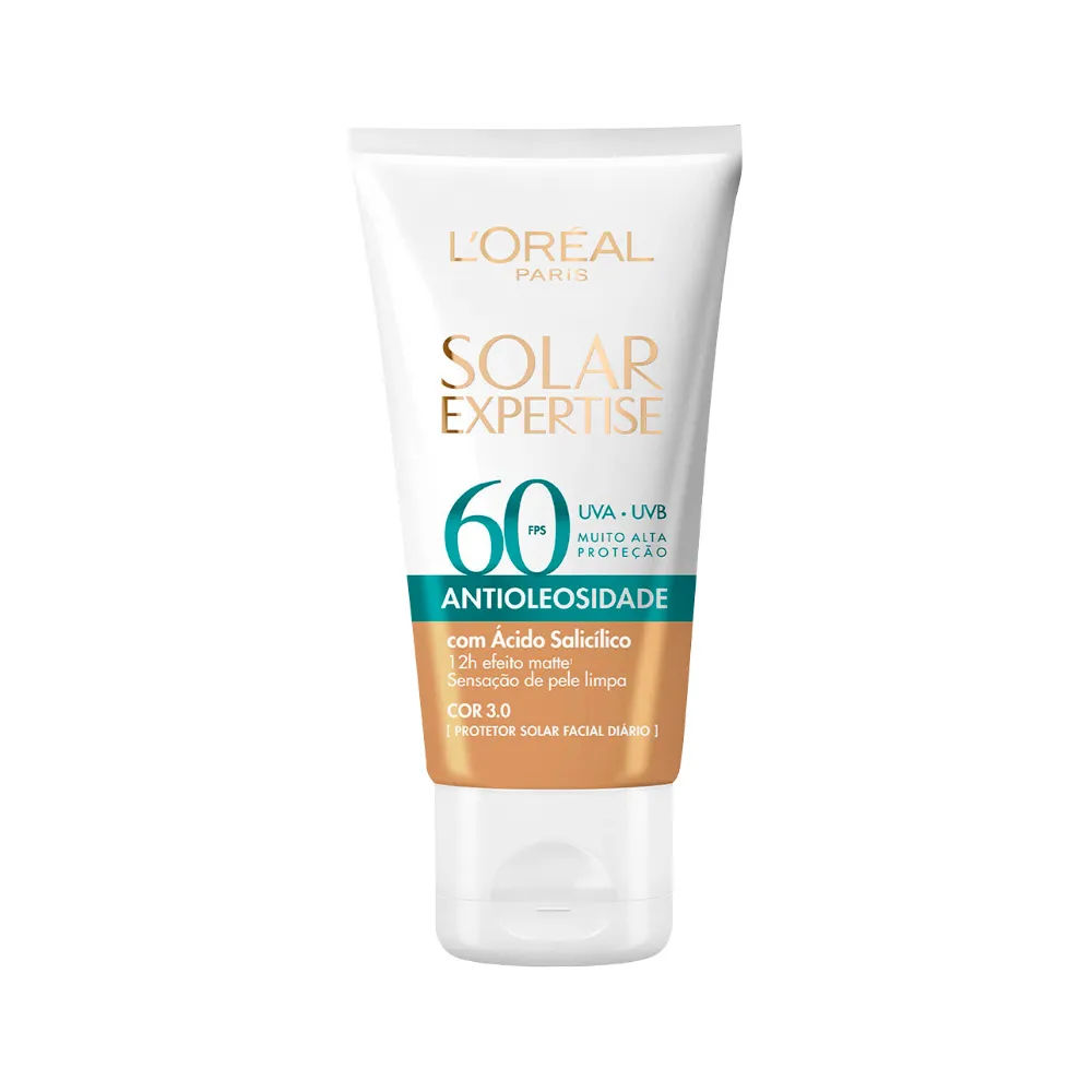 Protetor Solar Loreal Expertise 40gr Fps60 Antioleosidade Cor 3.0