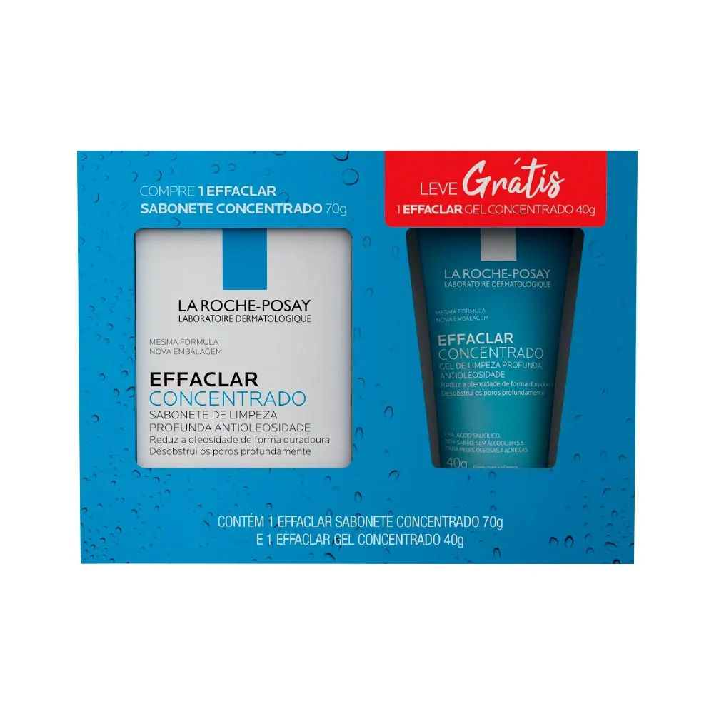 Effaclar Sabonete Barra 70gr + 40g Gel Concentrado Especial