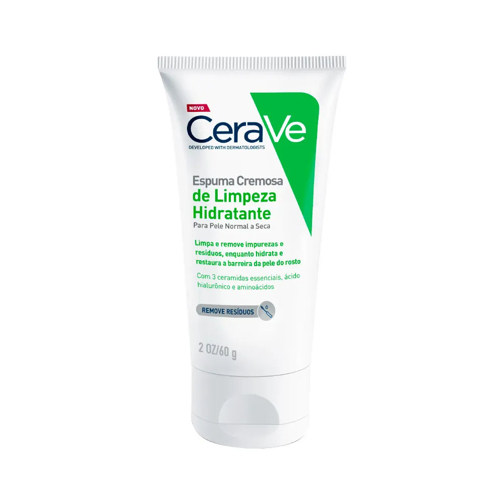 Espuma Cremosa de Limpeza Hidratante Cerave Sem Perfume 60g