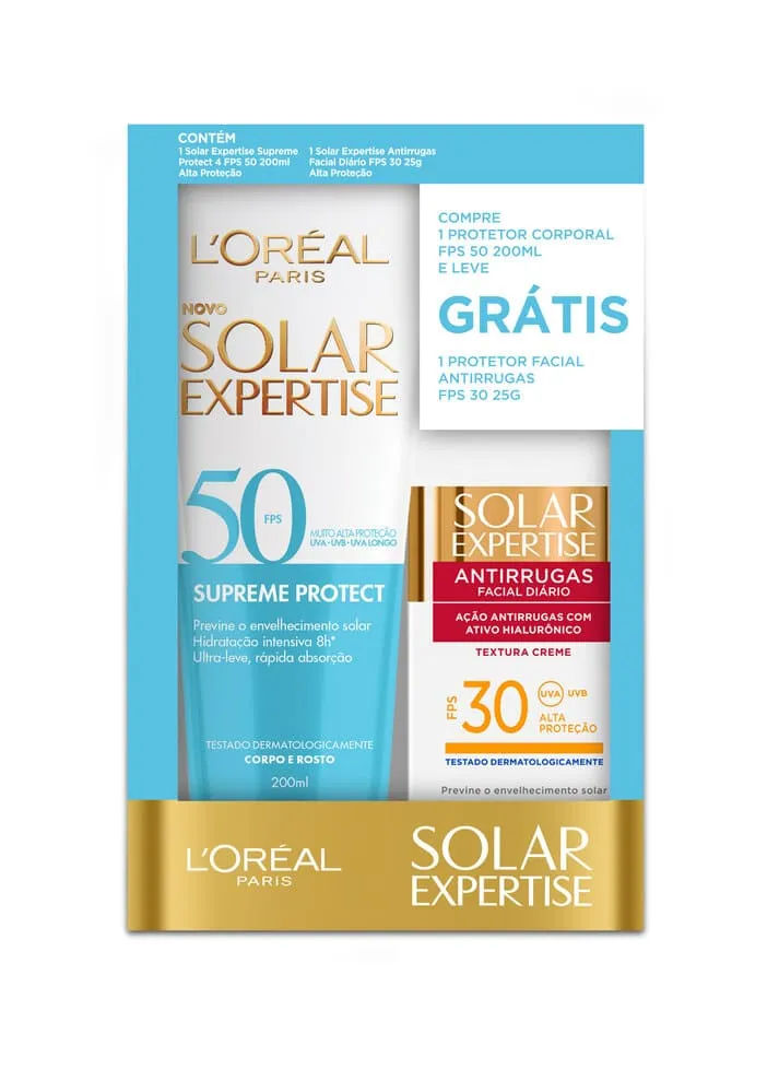 Protetor Solar Loreal 200ml Fps50 25gr Fps30 Especial