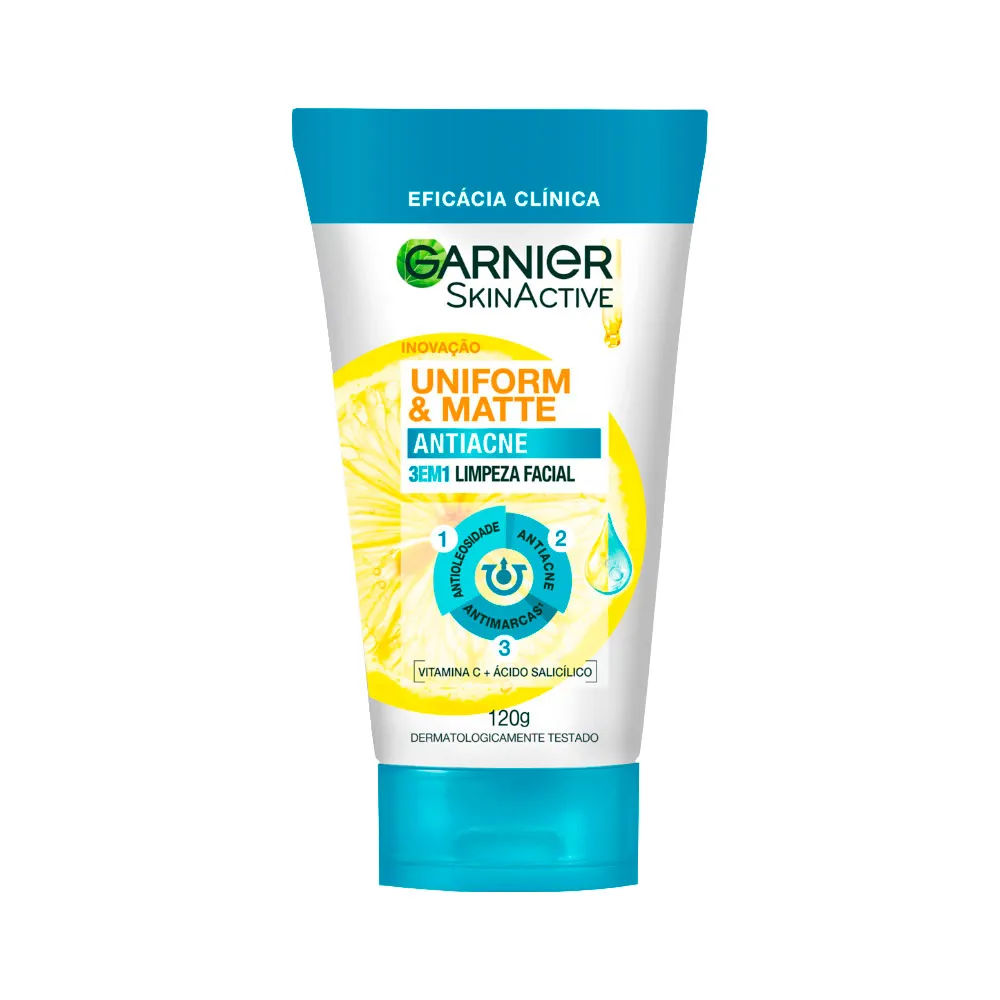 Esfoliante Garnier 120g 3 em 1 Antiacne
