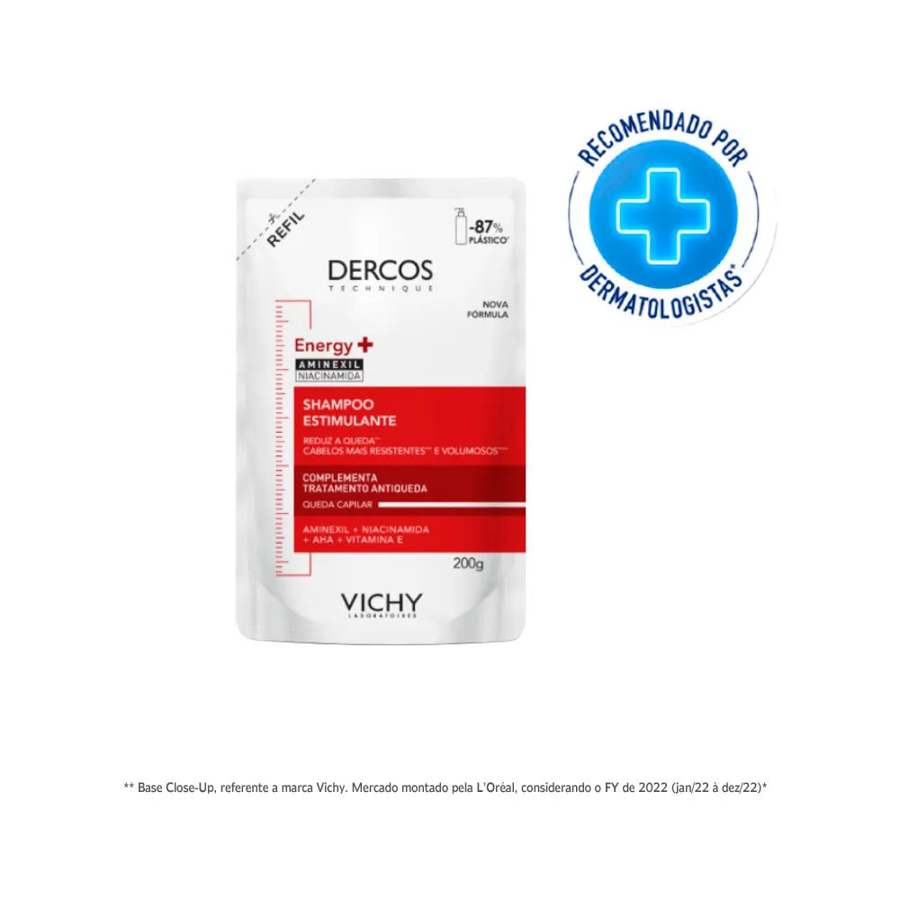 Shampoo Vichy Dercos Antiqueda Energy+ Refil 200ml
