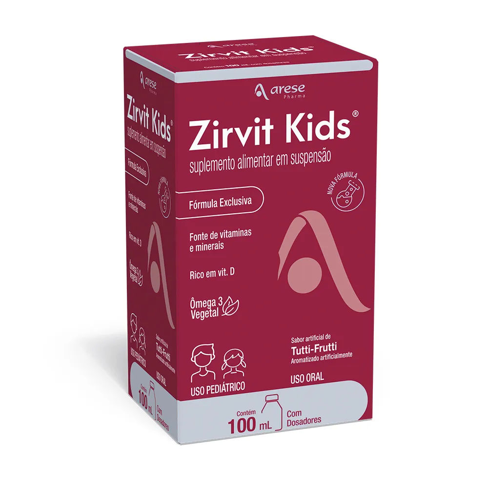 Suplemento Infantil Zirvit Kids 100ml Arese