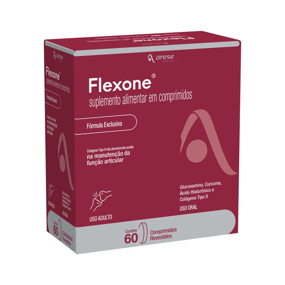 Flexone Curcumina 60 Comprimidos Revestidos Arese