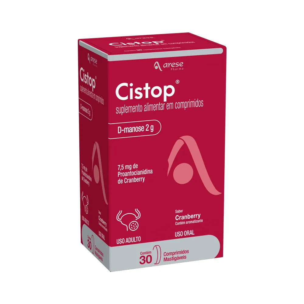 Cistop D-Manose 2g Sabor Cranberry 30 comprimidos Arese