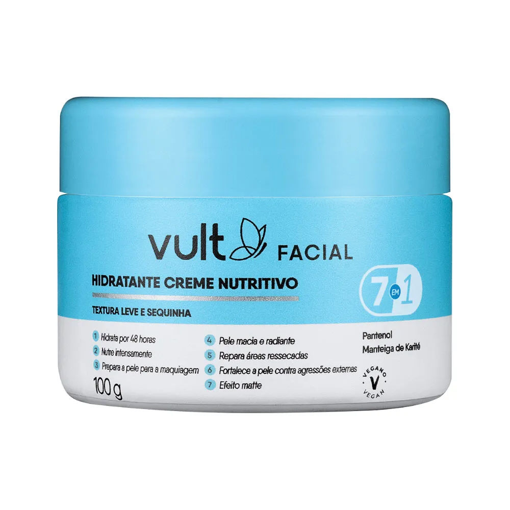 Creme Hidratante Facial Reparador Vult 100g