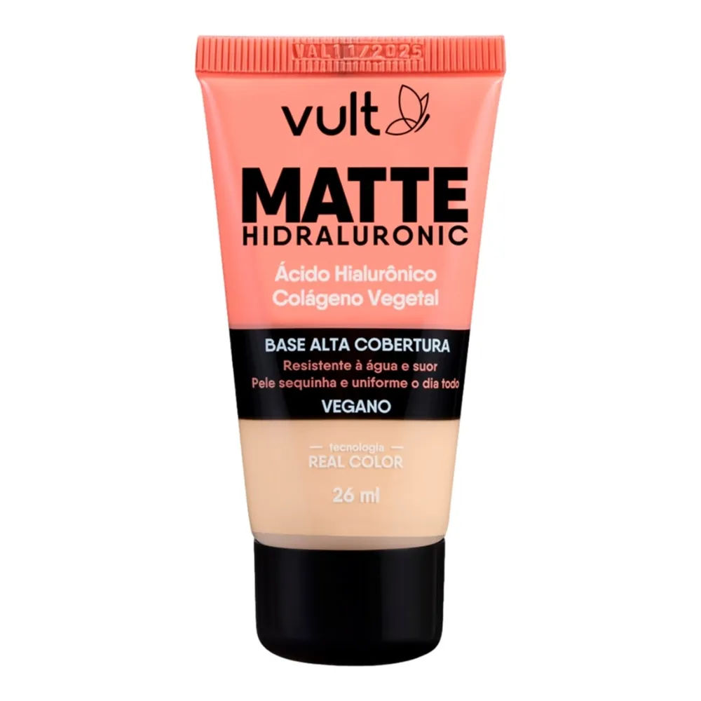 Base Líquida Vult Matte Hidraluronic Cor V150  26ml