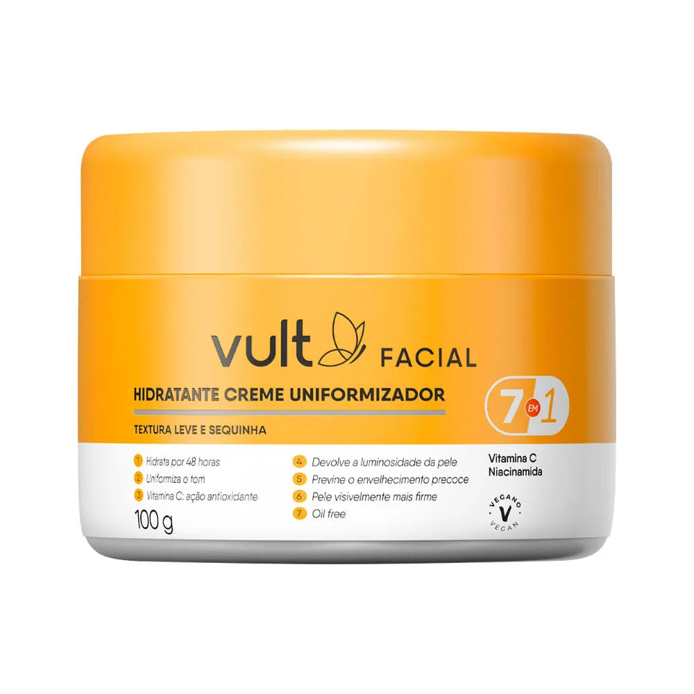 Hidratante Vult Facial 100gr Creme Uniformizador
