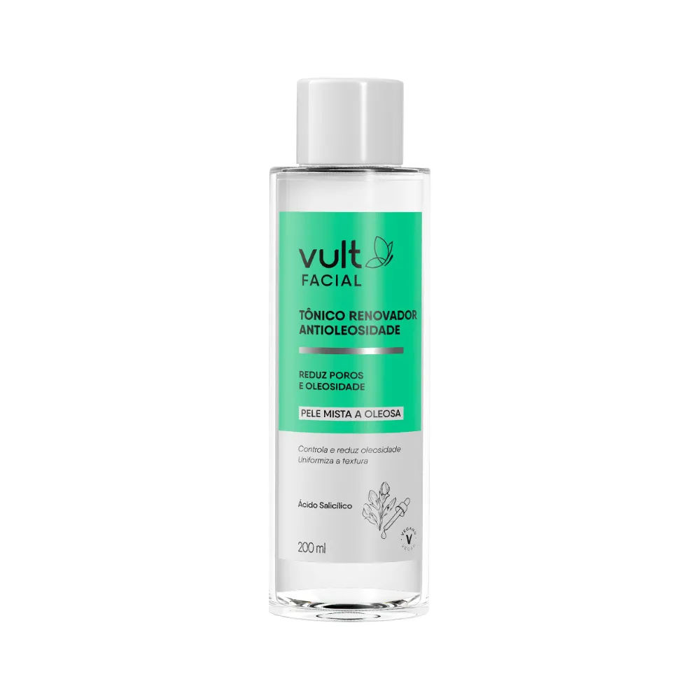 Tonico Vult Facial Renovador 200ml Antioleosidade