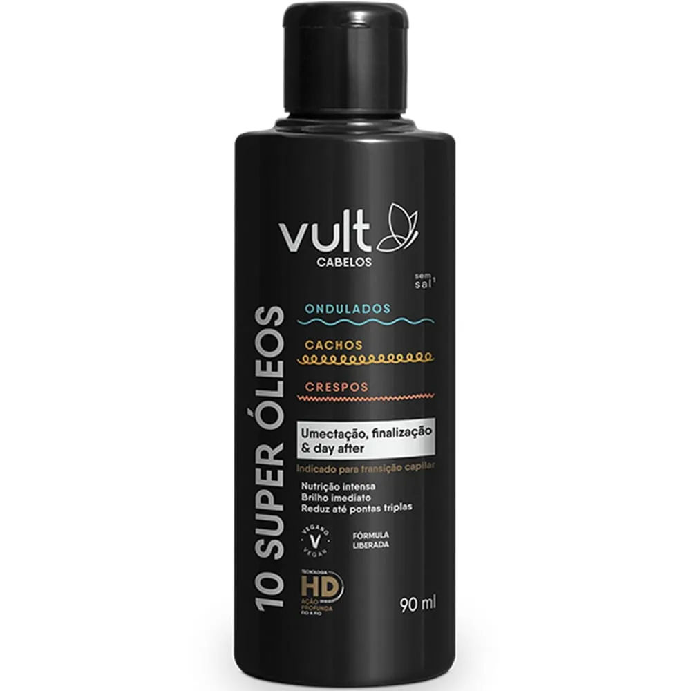 Oleo Vult Cabelos 10 Super Oleos 90ml Ondulados/cachos/crespos
