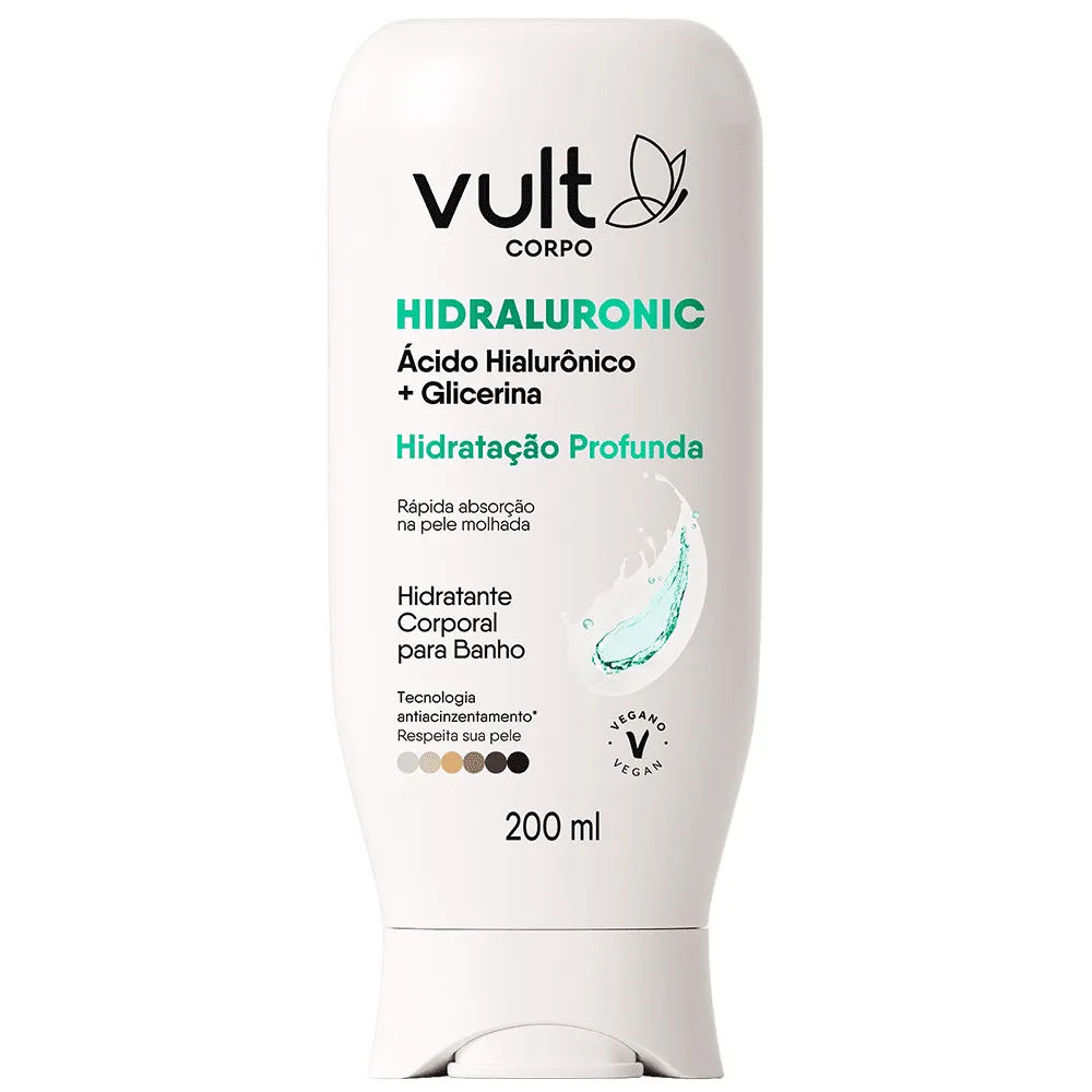 Hidratante Vult Para Banho Hidraluronic 200ml