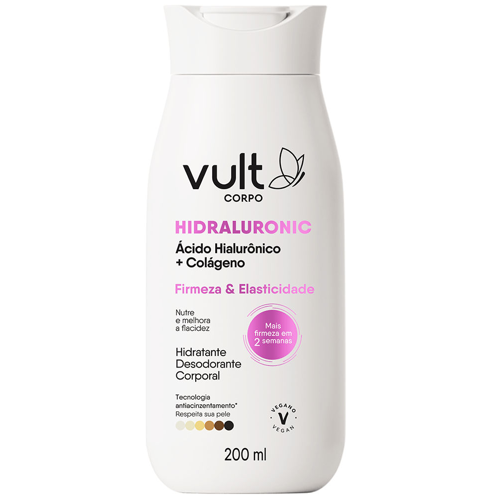 Loção Hidratante Corporal Vult Colágeno Vegetal 200ml