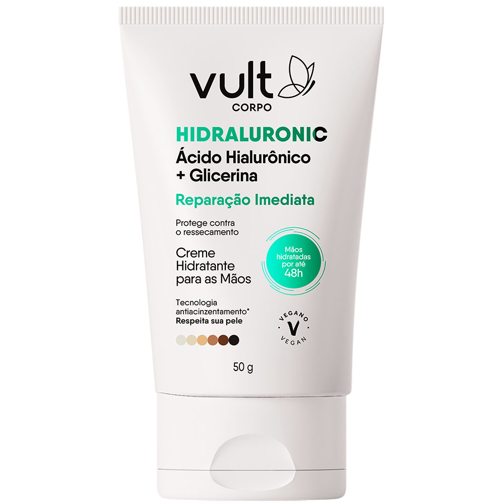 Creme Para As Maos Vult Corpo Hidraluronic 50gr Reparacao Imediata