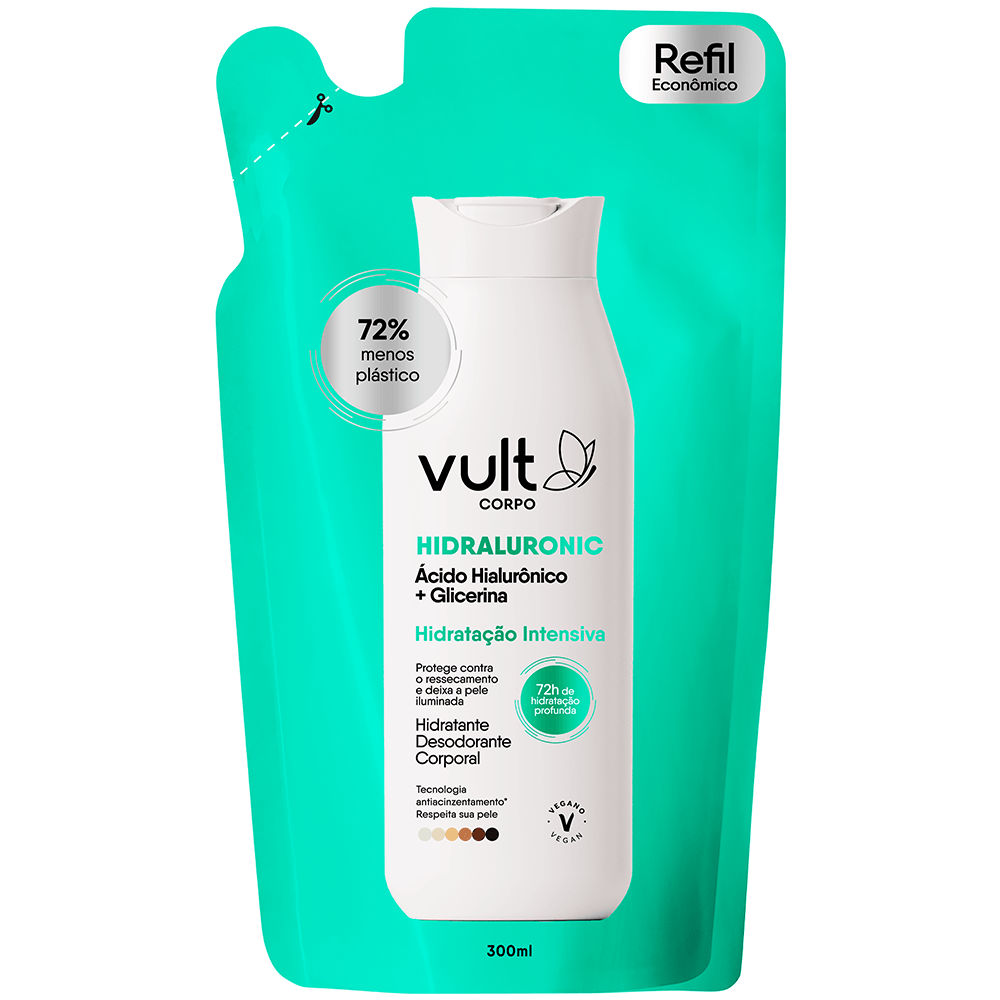 Loção Hidratante Corporal Vult Glicerina Refil 300ml