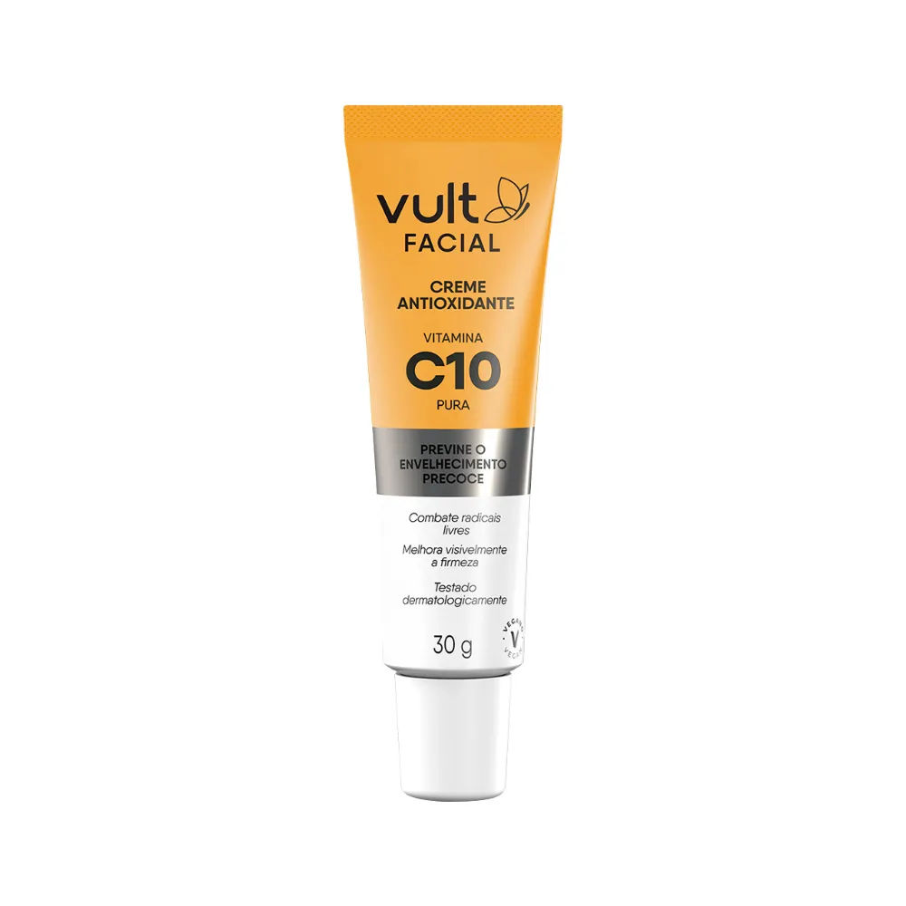 Creme Hidratante Vult Facial Antiox Vit C10 Pura V3 30g