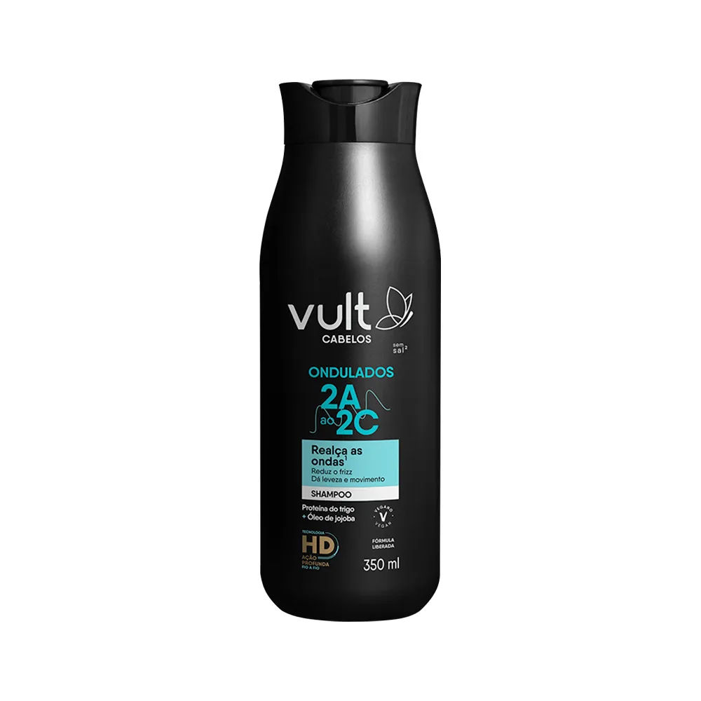 Shampoo Vult Cabelos 350ml Ondulados 2a Ao 2