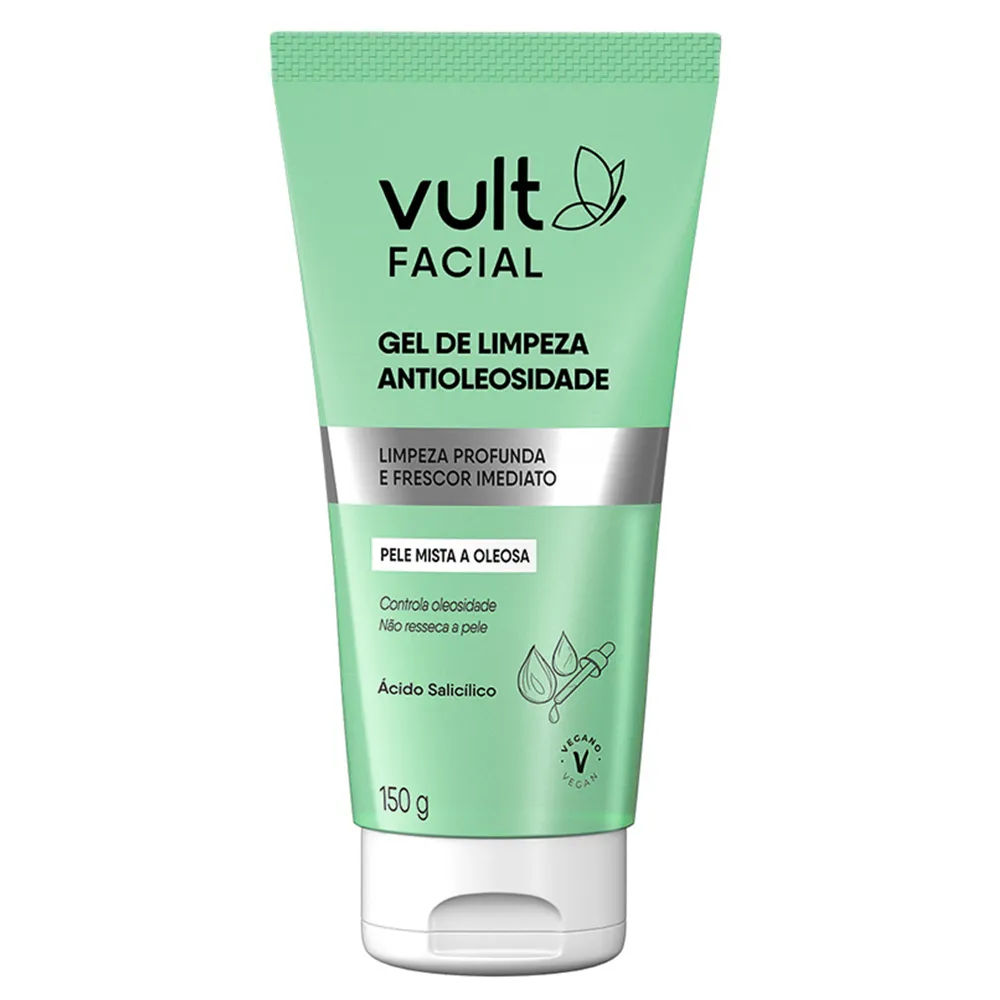 Vult Gel Para Limpeza 150gr Pele Mista A Oleosa