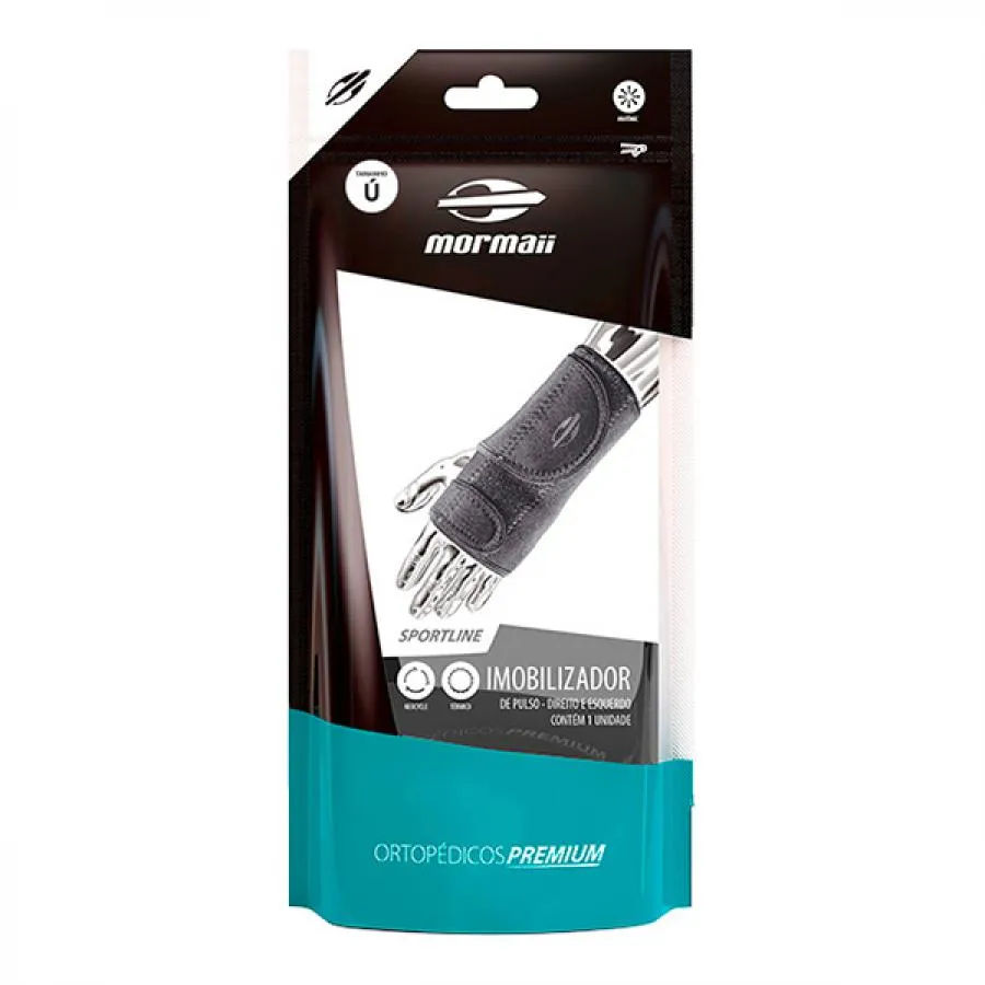Imobilizador Para Pulso Mormaii Preto Tamanho Unico