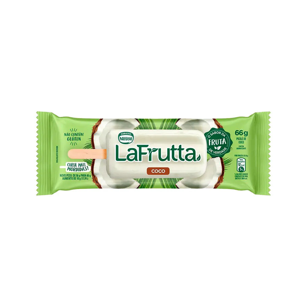 Sorvete Nestle La Fruta Coco 66gr