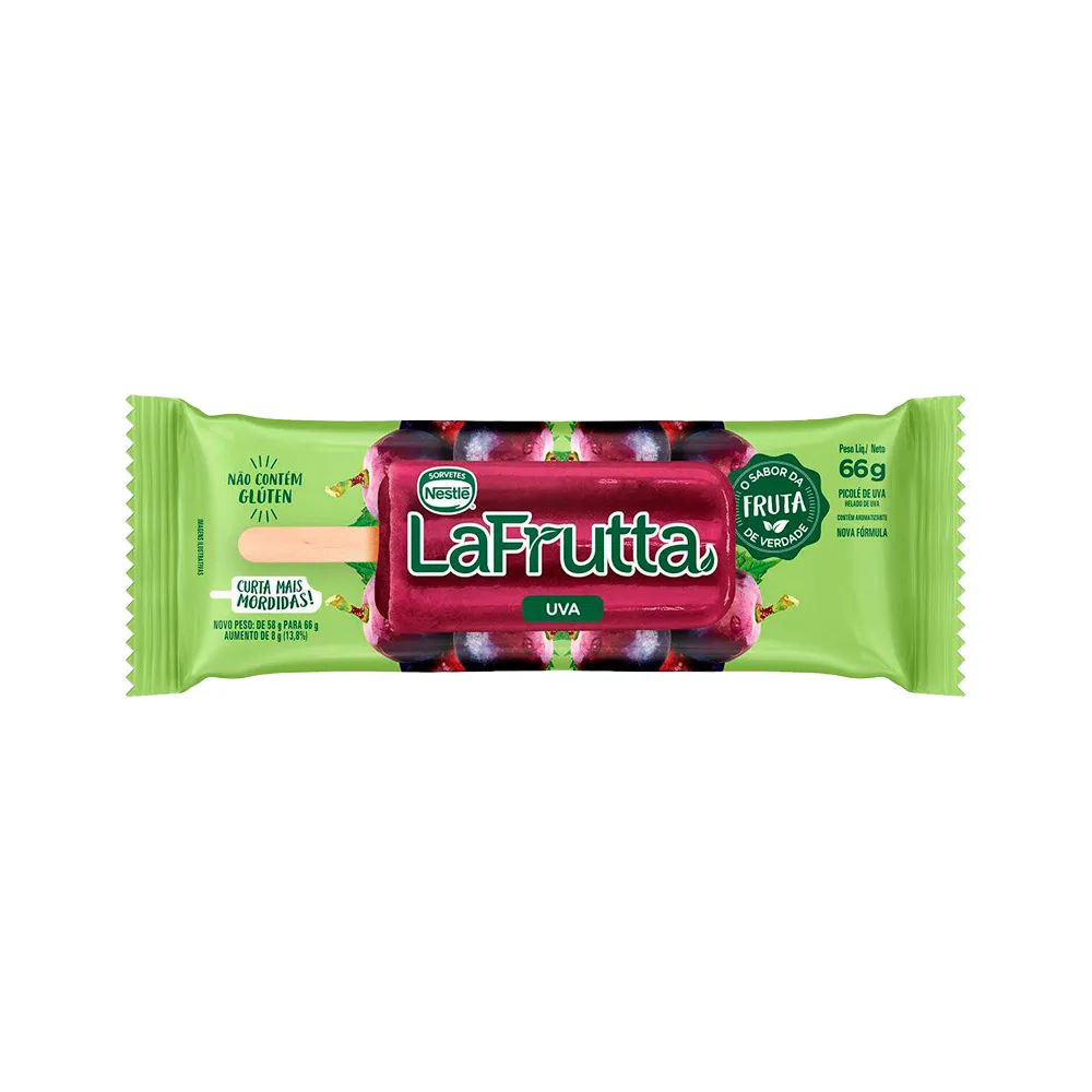 Sorvete Nestle La Fruta Uva 66gr