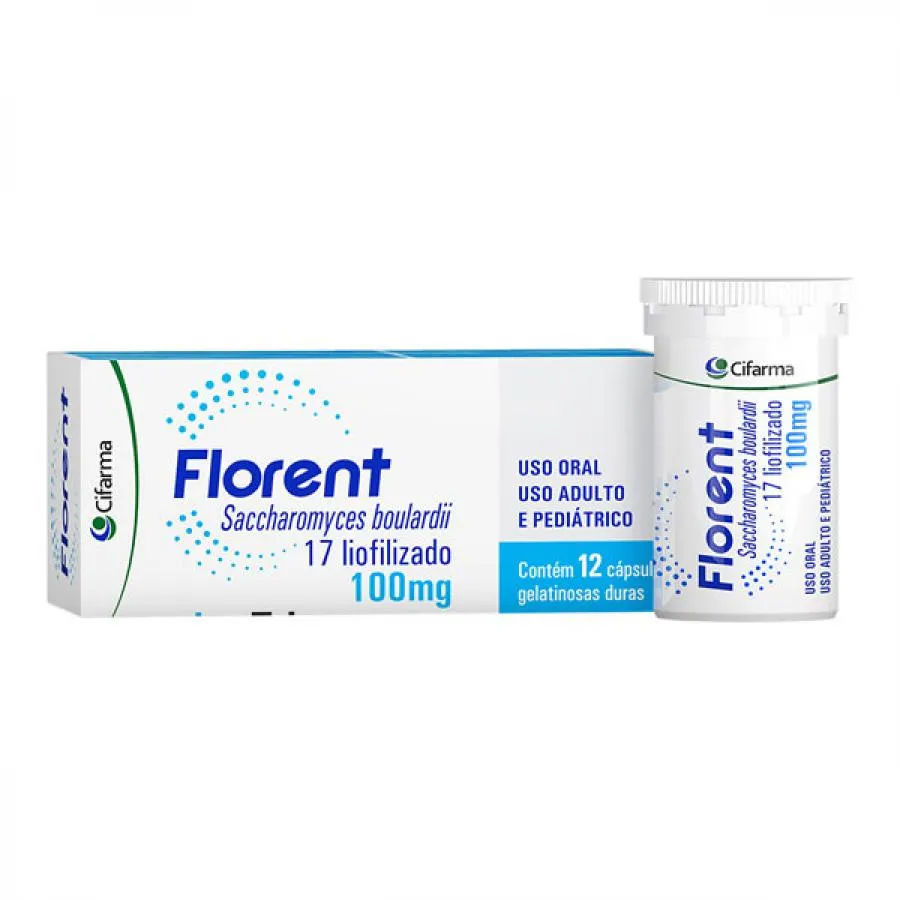 Florent 100mg 12 Cápsulas Duras