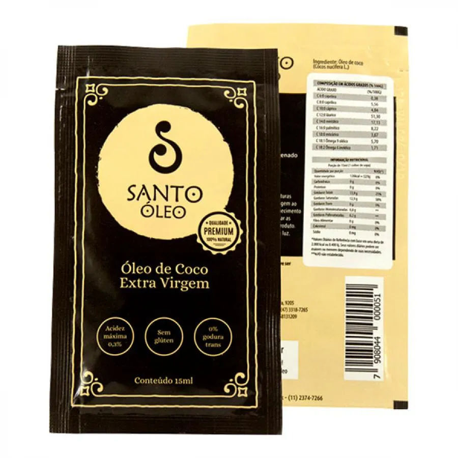 Óleo de Coco Extra Virgem Santo 15ml
