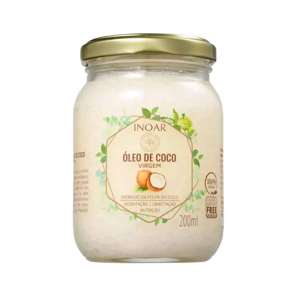 Óleo de Coco Virgem Inoar 200ml