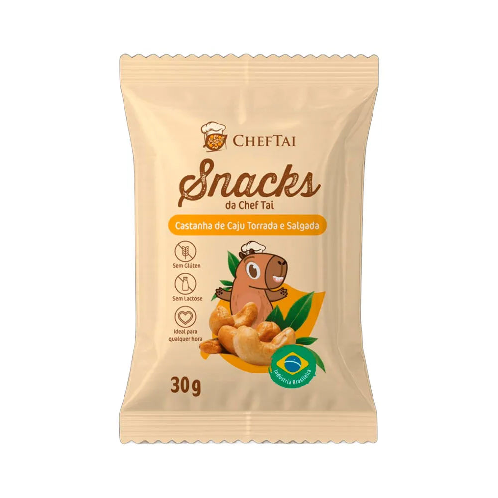 Snacks Chef Tai Castanha De Caju Torrada E Salgada 30gr