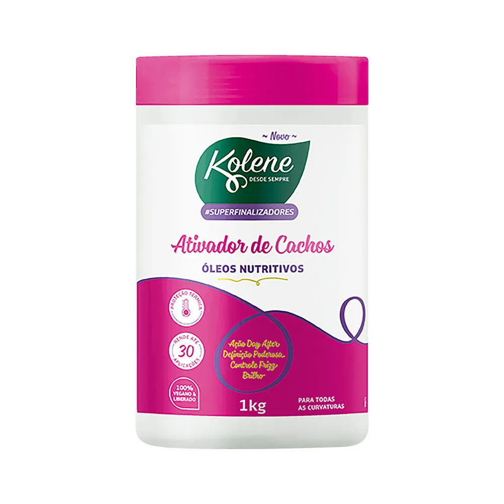 Ativador De Cachos Super Finalizadores Kolene 1kg Oleos Nutritivos
