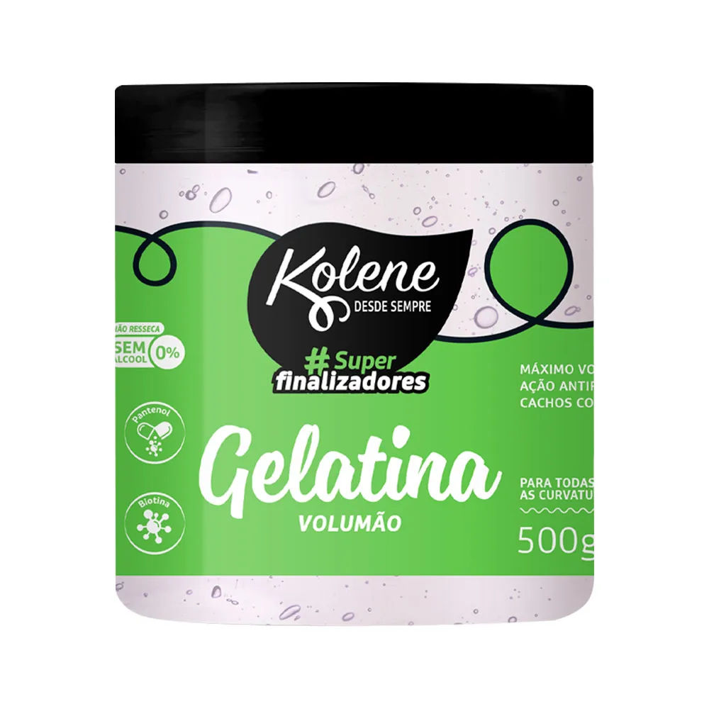 Modelador Kolene Gelatina Verde 500g