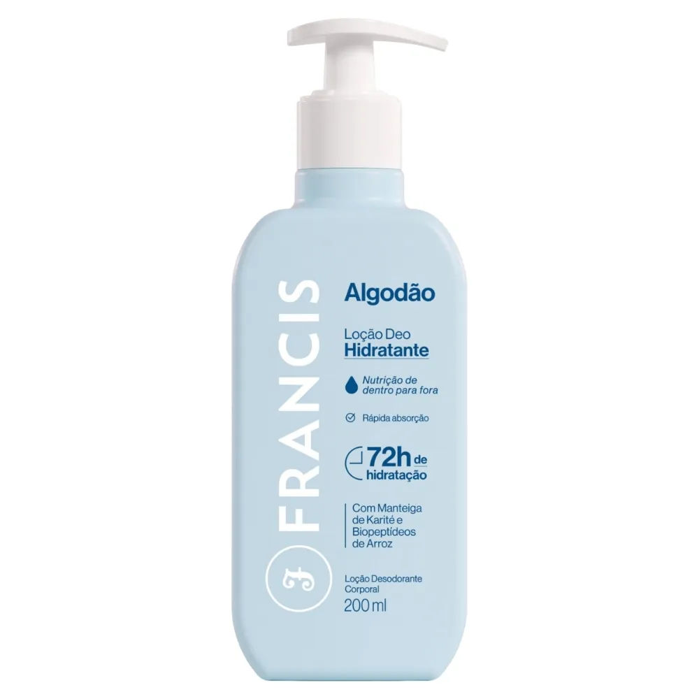 Loção Hidratante Francis Algodão 200ml