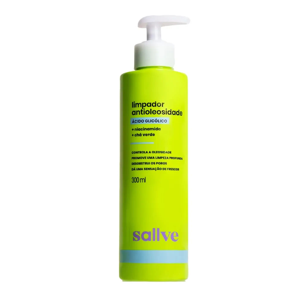 Limpador Facial Sallve Antioleosidade com Ácido Glicólico 300ml